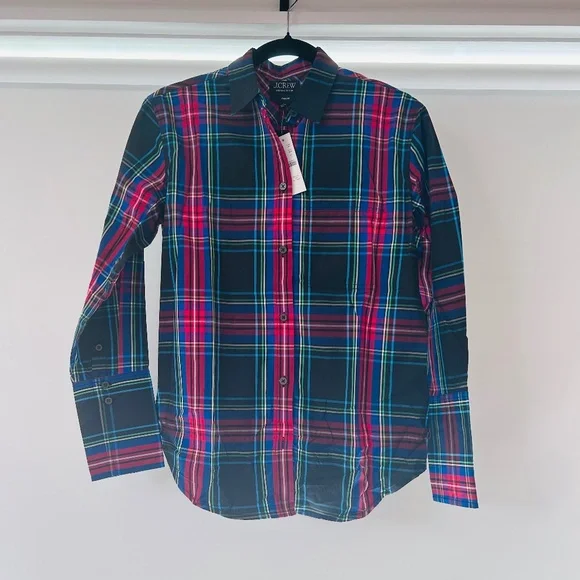 J.Crew Garçon Classic Shirt in Stewart Tartan Cotton Poplin - Picture 5 of 7